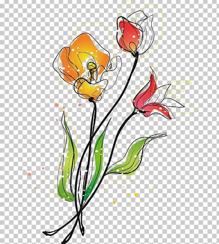 Floral Design Drawing Illustration PNG, Clipart, Artwork, Cartoon, Encapsulated Postscript, Fictional Character, Flower Free PNG Download