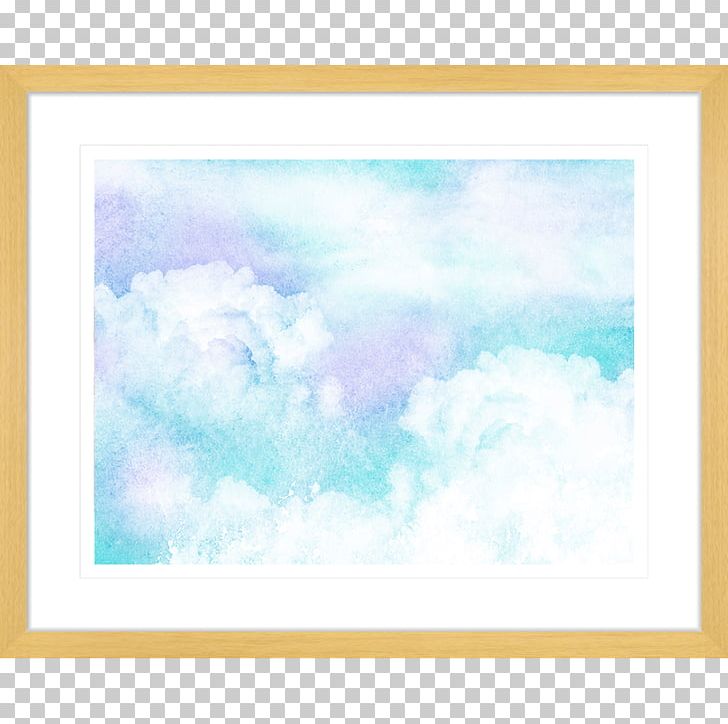 Frames Watercolor Painting Blue PNG, Clipart, Art, Blue, Cloud, Cloud Computing, Clouds Poster Free PNG Download