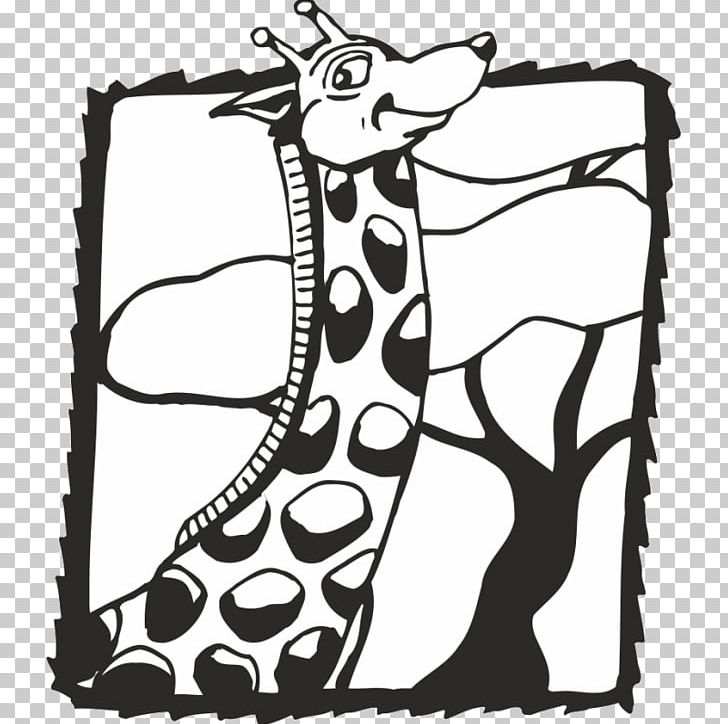 Giraffe Drawing Cartoon Mammal PNG, Clipart, Animals, Area, Artwork, Black, Black And White Free PNG Download