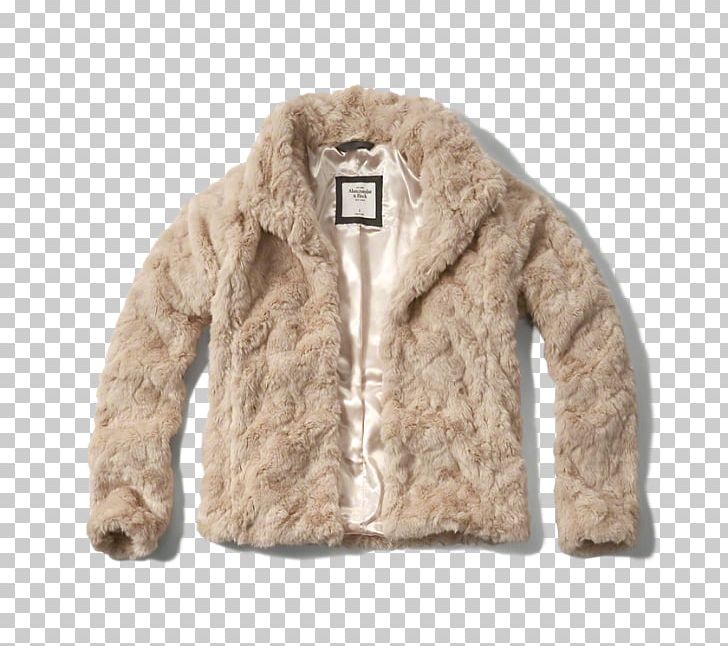 abercrombie and fitch faux fur coat