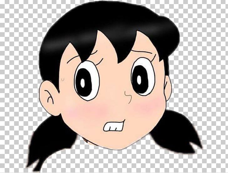 Shizuka Minamoto Doraemon Nobita Nobi PicsArt Photo Studio Sticker PNG, Clipart, Black Hair, Boy, Camera, Cartoon, Cheek Free PNG Download