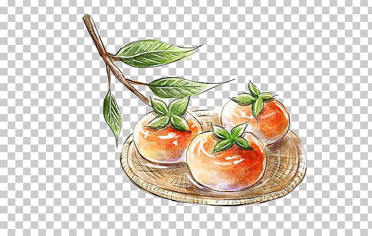 Tomato Japanese Persimmon Fruit PNG, Clipart, 3d Three Dimensional Flower, Brown, Cartoon, Cuisine, Food Free PNG Download