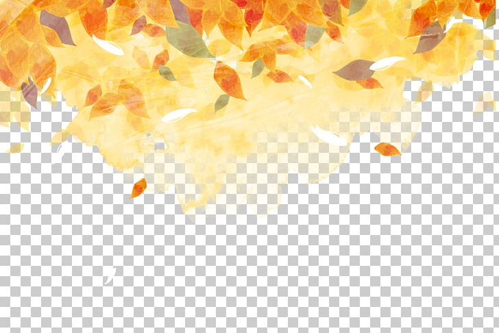 Golden Autumn Watercolor Painting Autumn Leaf Color PNG, Clipart, Akiba, Autumn, Autumn Leaves, Banana Leaves, Color Free PNG Download