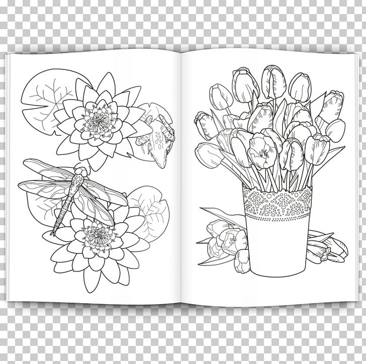 Paper Cut Flowers Floral Design Sketch PNG, Clipart, Art, Black And White, Cut Flowers, Drawing, Drinkware Free PNG Download