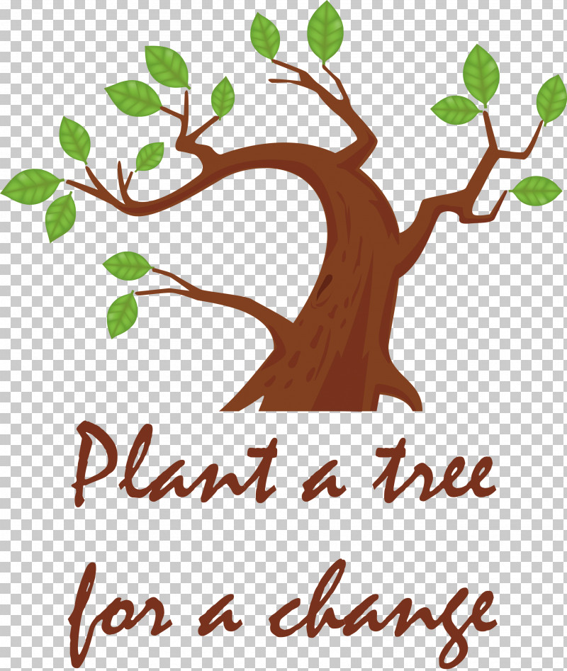 Plant A Tree For A Change Arbor Day PNG, Clipart, Arbor Day, Branch, Leaf, Logo, Plants Free PNG Download
