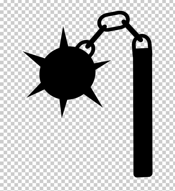 Morning Star Flail Silhouette PNG, Clipart, Animals, Artwork, Black, Black And White, Computer Icons Free PNG Download