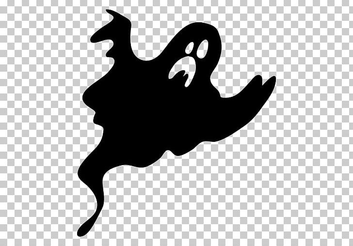 Silhouette Ghost Graphic Design PNG, Clipart, Animals, Black, Black And White, Fictional Character, Ghost Free PNG Download