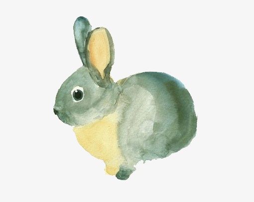 Hand-painted Watercolor Rabbit PNG, Clipart, Animal, Hand, Hand Painted, Hand Painted Clipart, Hand Painted Clipart Free PNG Download