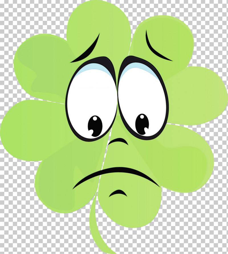 Green Cartoon Leaf Smile Plant PNG, Clipart,  Free PNG Download