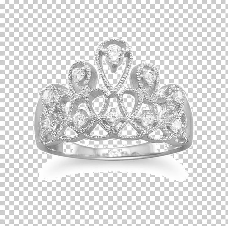 Ring Sterling Silver Cubic Zirconia Rhodium Tiara PNG, Clipart, Bling Bling, Body Jewelry, Cubic Zirconia, Diamond, Diamond Princess Free PNG Download