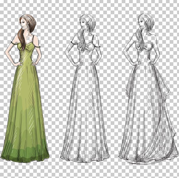 Dress Drawing stock illustration Illustration of design  85479188