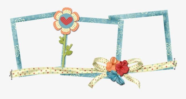 Hand Painted Frame Creative Photo Frame Material Png Clipart