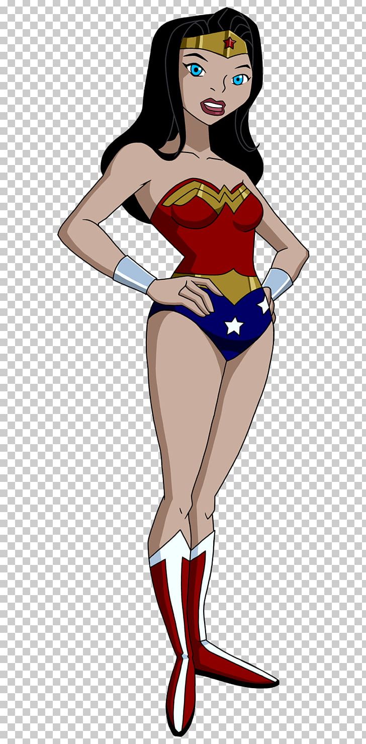 Diana Prince Batman Cyborg Justice League Unlimited Female PNG, Clipart, Arm, Art, Batman, Black Hair, Brown Hair Free PNG Download