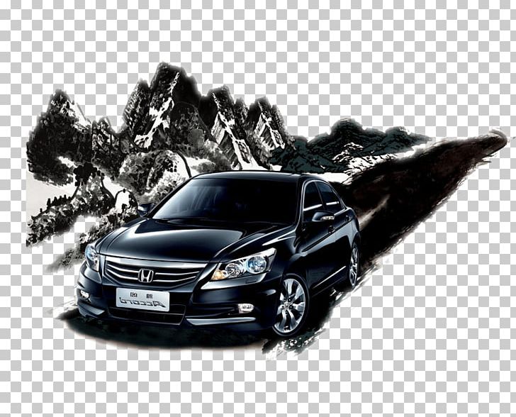 Honda Accord Car Ink Wash Painting PNG, Clipart, Black, Black Hair, Black White, Car, Car Accident Free PNG Download