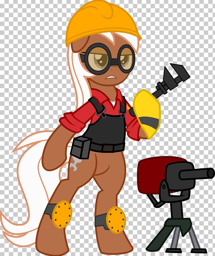 Team Fortress 2 Engineer Pony Cartoon Technology PNG, Clipart, Art, Artwork, Cartoon, Cosplay, Costume Free PNG Download