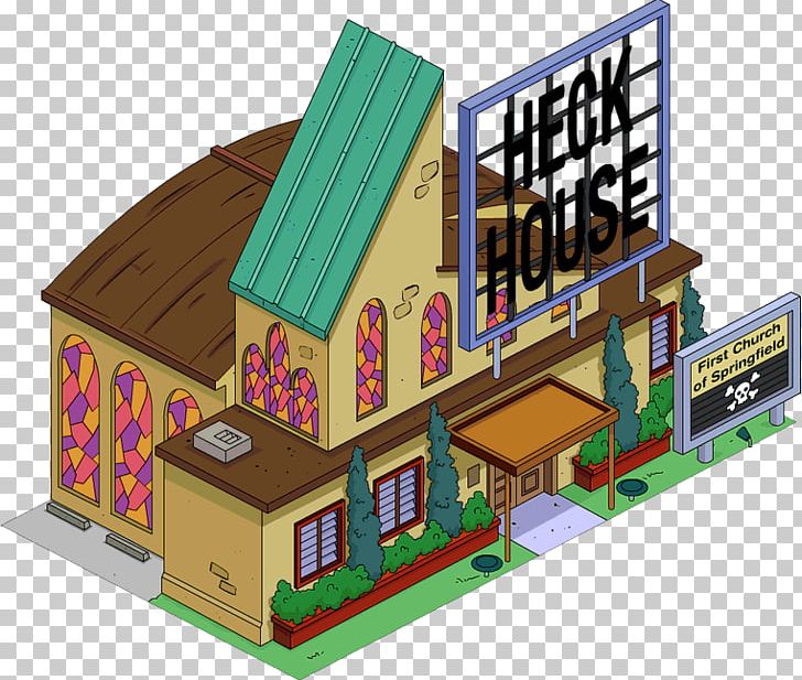 The Simpsons: Tapped Out Reverend Lovejoy Homer Simpson Springfield Grampa Simpson PNG, Clipart, Animation, Building, Church, Game, Grampa Simpson Free PNG Download