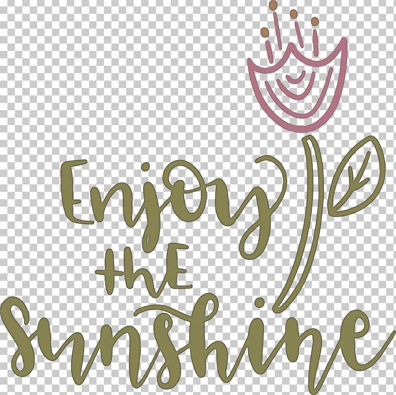 Sunshine Enjoy The Sunshine PNG, Clipart, Calligraphy, Flower, Geometry, Line, Logo Free PNG Download