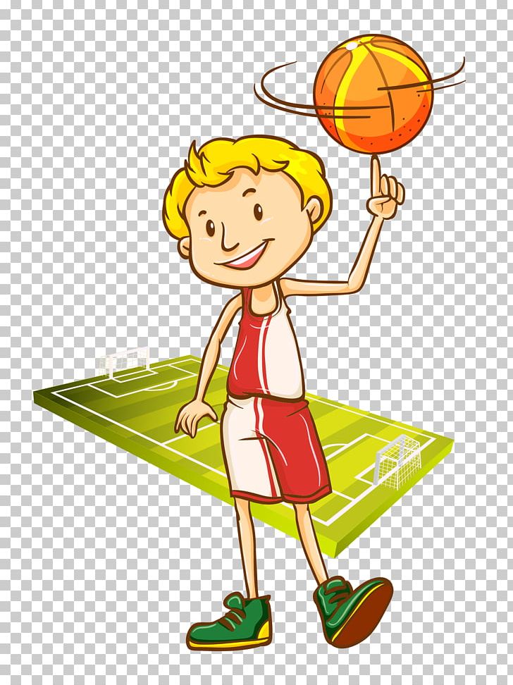 Cartoon Basketball Game Illustration PNG Images