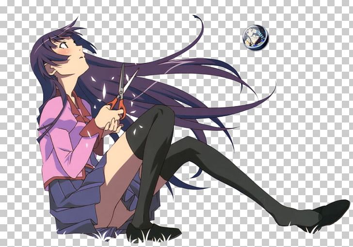 Hitagi Senjougahara Monogatari Series Desktop Anime Nisemonogatari PNG, Clipart, Anime, Cartoon, Computer, Desktop Wallpaper, Fictional Character Free PNG Download