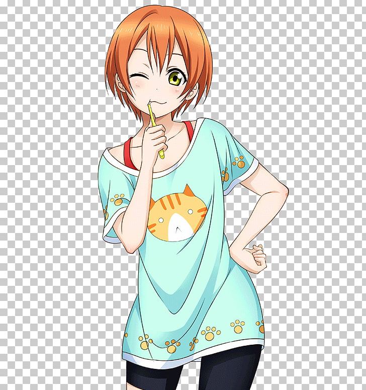 T-shirt Rin Hoshizora Cosplay Costume Umi Sonoda PNG, Clipart, Anime, Arm, Art, Black Hair, Brown Hair Free PNG Download