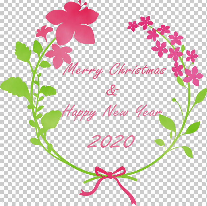 Pink Text Flower Plant Font PNG, Clipart, 2020, Flower, Happy New Year 2020, New Years 2020, Paint Free PNG Download