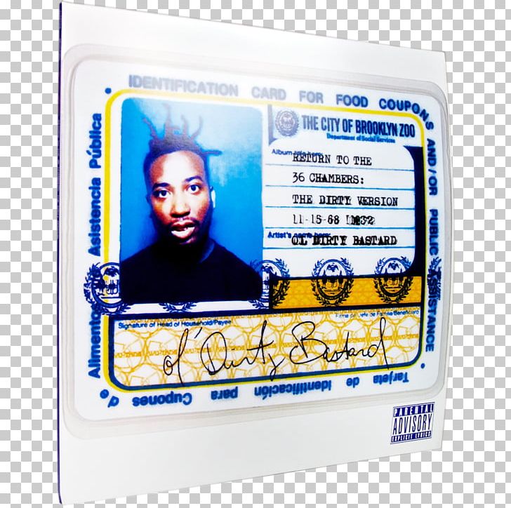 Ol' Dirty Bastard Return To The 36 Chambers: The Dirty Version Enter The Wu-Tang (36 Chambers) Album Cover Wu-Tang Clan PNG, Clipart,  Free PNG Download