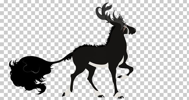 Reindeer Character Drawing Horse PNG, Clipart, 1 October, Antelope, Antler, Black And White, Character Free PNG Download