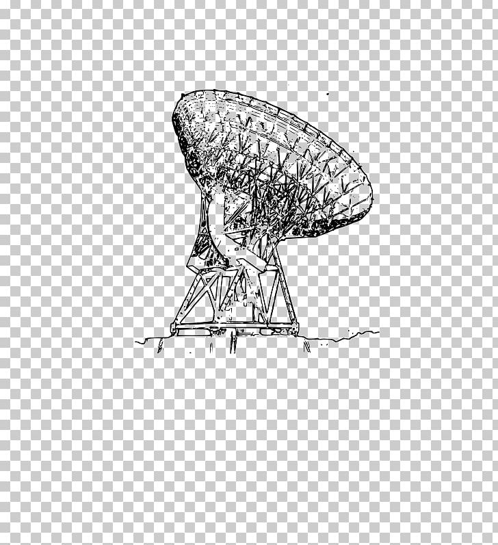 Radio Telescope Sketch PNG, Clipart, Angle, Art, Artwork, Black And White, Cartoon Free PNG Download