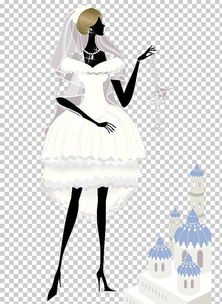 Wedding Illustration PNG, Clipart, Costume, Dress, Fashion Design, Fashion Illustration, Fictional Character Free PNG Download