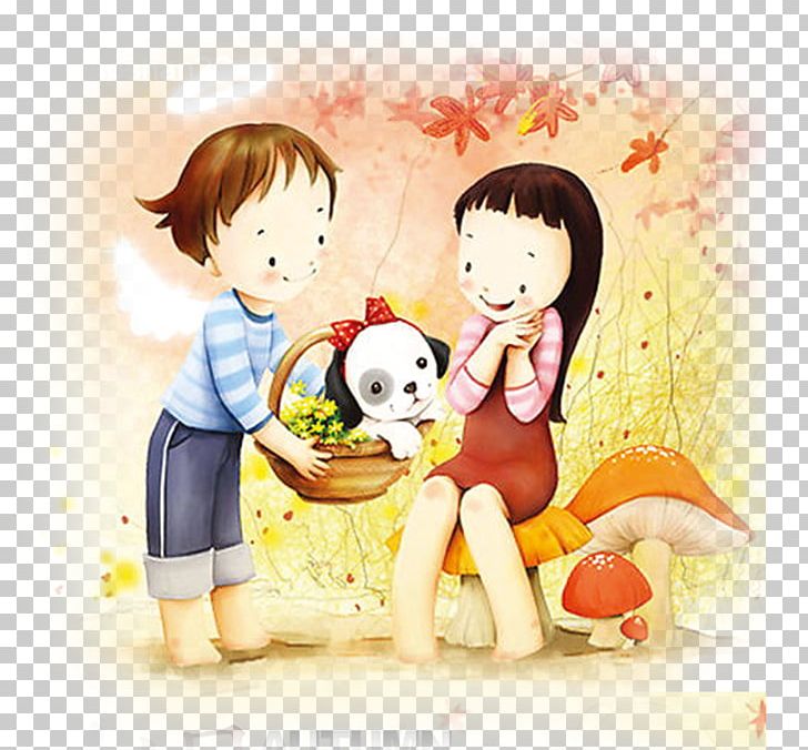 Couple Cartoon Puppy Love Drawing Illustration PNG, Clipart, Animation,  Anime, Art, Boy, Cartoon Character Free PNG
