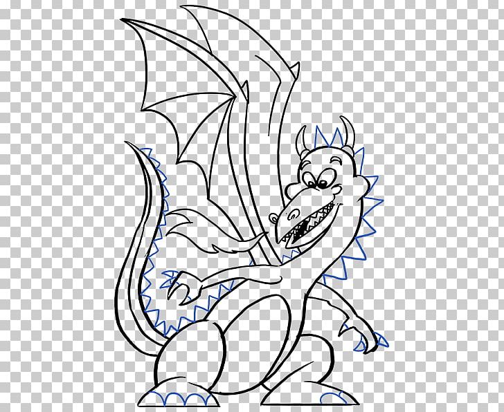 Cartoon Drawing Dragon Line Art PNG, Clipart, Animal Figure, Arm, Art, Artwork, Black And White Free PNG Download