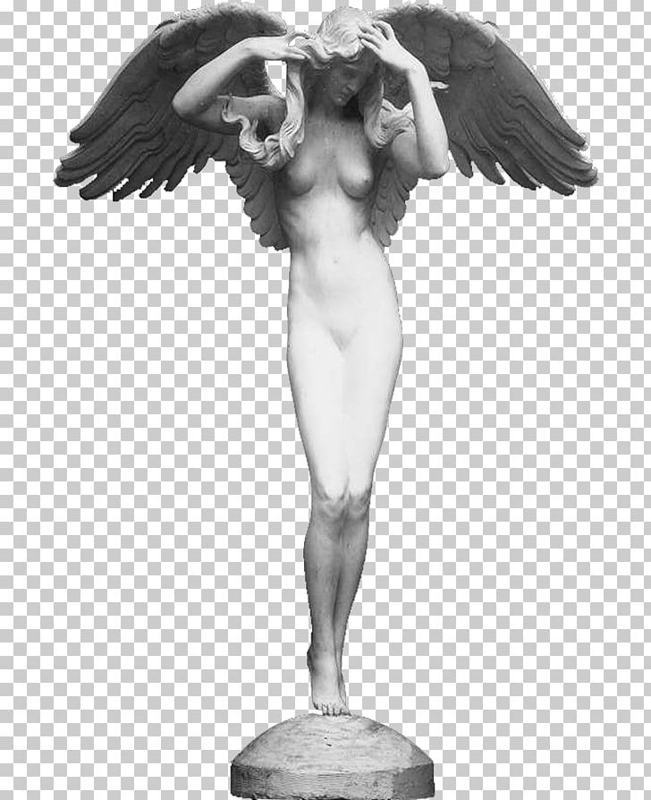 Statue Sculpture PNG, Clipart, Angel, Black And White, Bronze Sculpture, Classical Sculpture, Fictional Character Free PNG Download