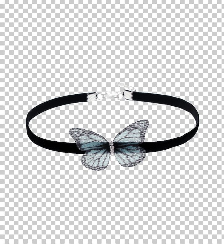 Choker Bracelet Necklace Fashion Butterfly PNG, Clipart, Black, Bracelet, Butterfly, Choker, Choker Necklace Free PNG Download
