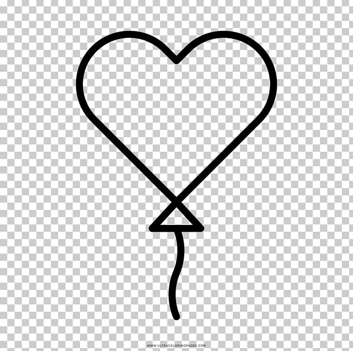 Coloring Book Heart Toy Balloon Drawing PNG, Clipart, Area, Ausmalbild, Balao, Balloon, Birthday Free PNG Download