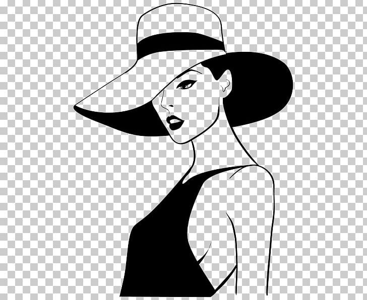 Woman With A Hat Cowboy Hat Drawing Illustration PNG, Clipart, Arm, Art, Artwork, Black, Cartoon Free PNG Download