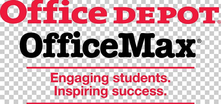Logo Office Depot OfficeMax Banner Brand PNG, Clipart, Advertising, Area, Banner, Blanket, Brand Free PNG Download