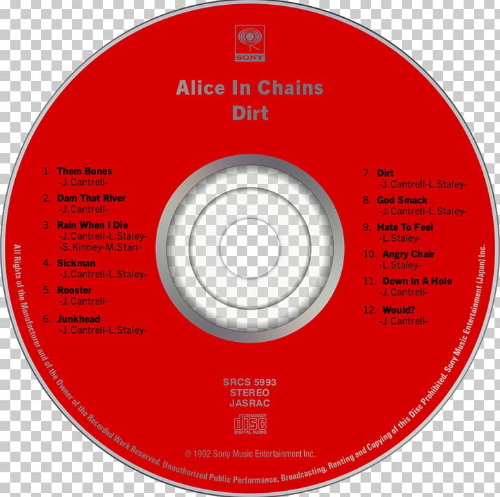Compact Disc Dirt Alice In Chains Album Jar Of Flies PNG, Clipart, Album, Alice In Chains, Alternative Rock, Brand, Circle Free PNG Download