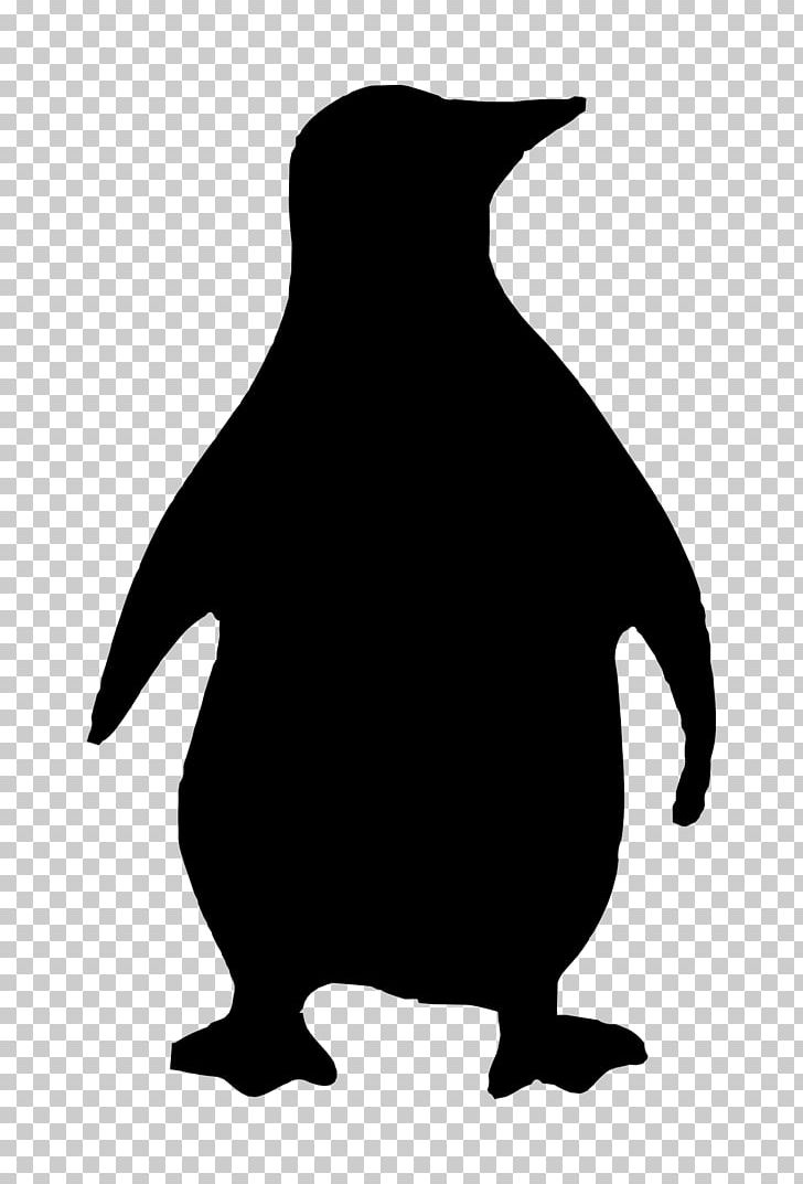 emperor penguin clipart black and white