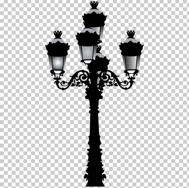 Light Street Lamp Fototapet PNG, Clipart, Black, Black And White, Candle Holder, Classical, Continental Free PNG Download