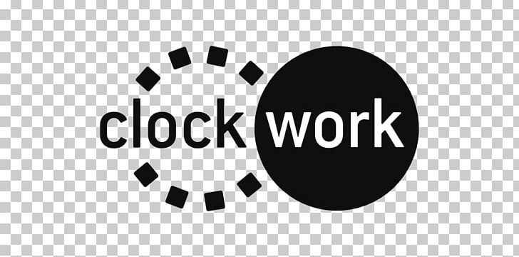 Clockwork Logo Brand Product Design Font PNG, Clipart, Black, Black And White, Black M, Brand, Circle Free PNG Download