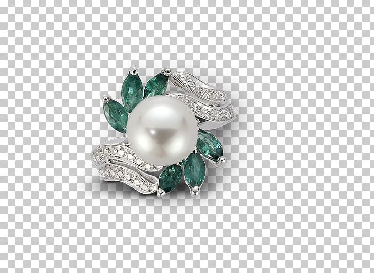 Pearl Emerald Gold Diamond Jewellery PNG, Clipart, Body Jewelry, Brilliant, Brooch, Colored Gold, Diamond Free PNG Download