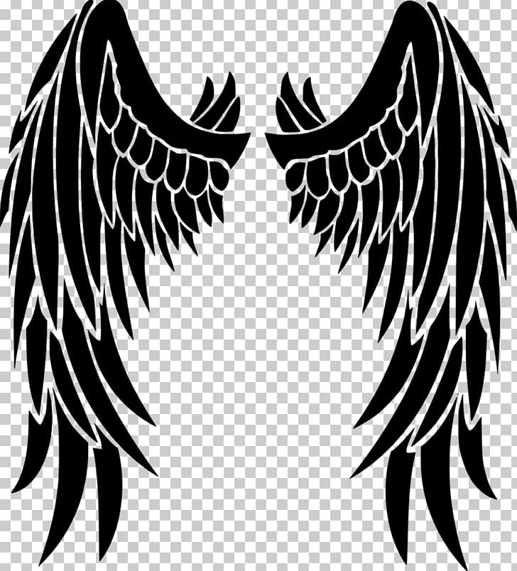 T Shirt Drawing Png Clipart Angel Angel Wings Beak Bird Black And White Free Png Download - angel wings roblox wings angel angel wings