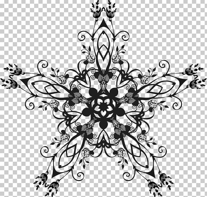 Black And White Floral Design Graphics Visual Arts PNG, Clipart, Black, Black And White, Circle, Decor, Decorative Arts Free PNG Download