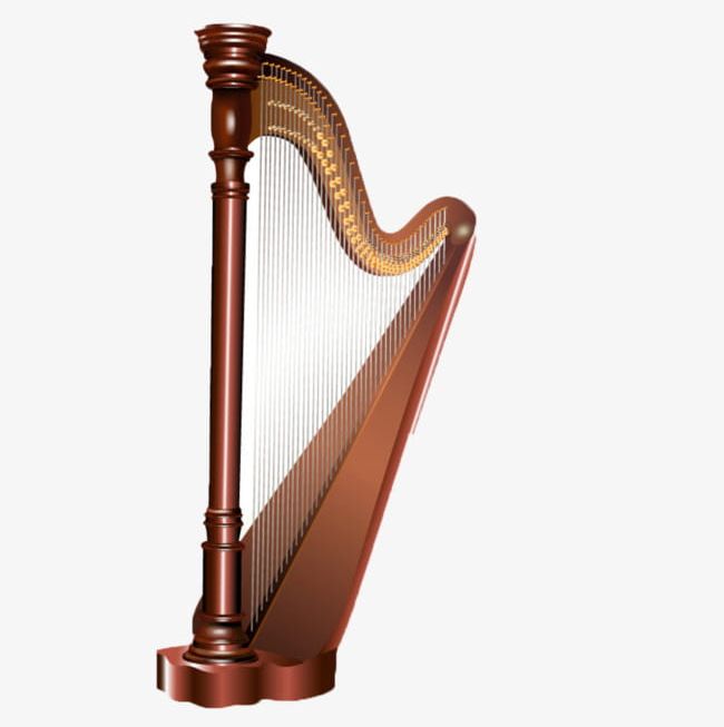 Harp PNG, Clipart, Brown, Entertainment, Harp Clipart, Instruments, Musical Free PNG Download
