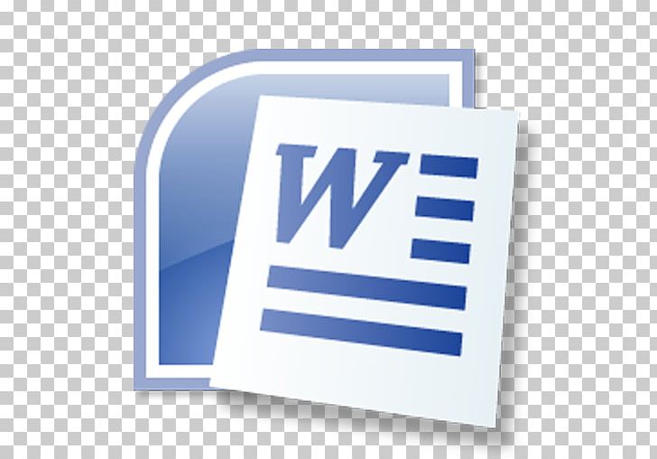 Microsoft Word Microsoft Office 2007 Document PNG, Clipart, Blue, Brand, Business, Computer Icons, Document Free PNG Download