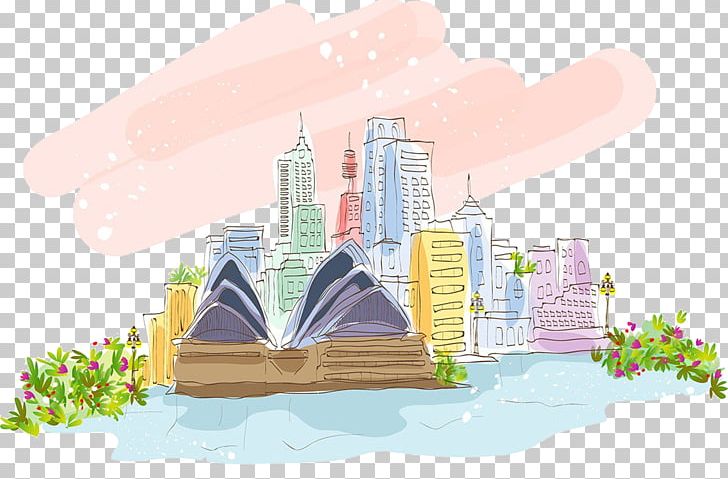 Sydney Opera House Sydney Harbour Bridge Watercolor Painting PNG, Clipart, Building, City, Download, Elevation, Encapsulated Postscript Free PNG Download