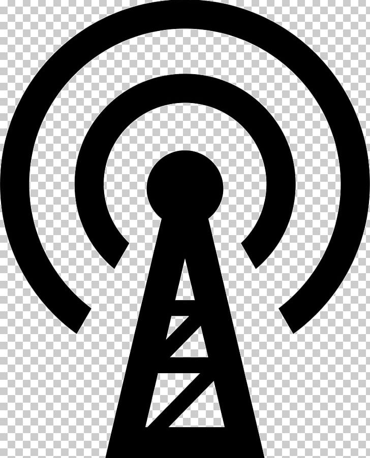 Computer Icons Signal Microphone Tower Portable Network Graphics PNG, Clipart, Aerials, Area, Black And White, Cell Site, Circle Free PNG Download
