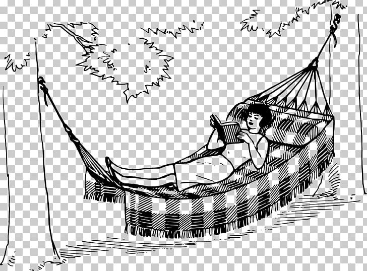 Hammock T-shirt Swim Briefs Line Art PNG, Clipart, Artwork, Black And White, Boat, Clothing, Color Free PNG Download