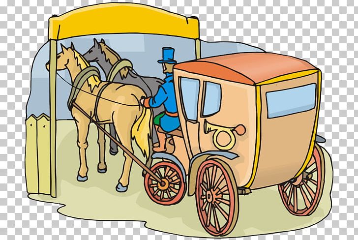 Carriage Drawing Cartoon Horse-drawn Vehicle PNG, Clipart, Business Man