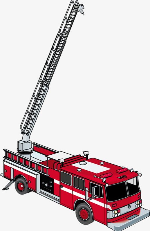 Red Fire Truck PNG, Clipart, Cartoon, Fire, Fire Clipart, Ladder, Red Free PNG Download